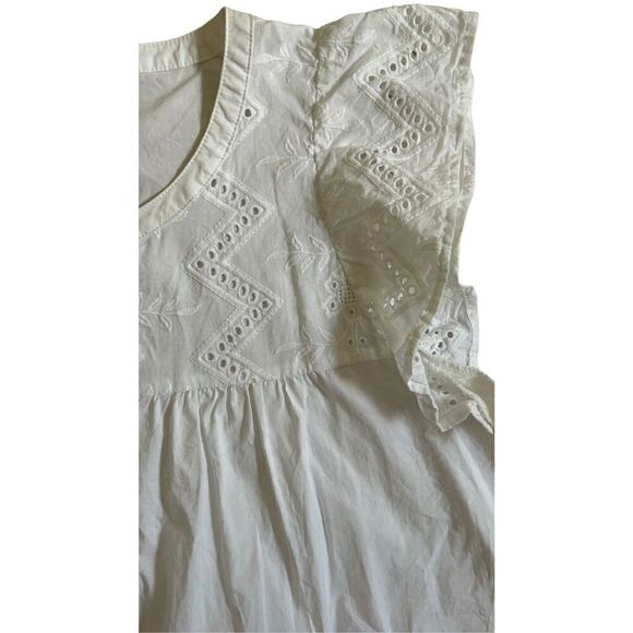 LOFT Anne Taylor white blouse size M - Picture 8 of 8